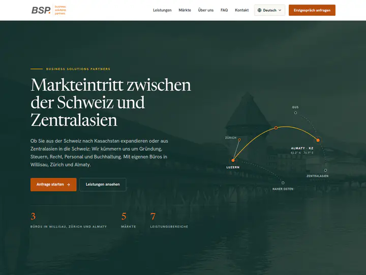 Startseite von bs.partners