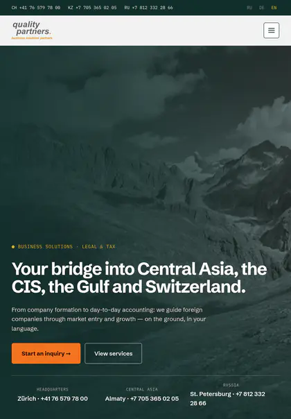 q.partners on a tablet