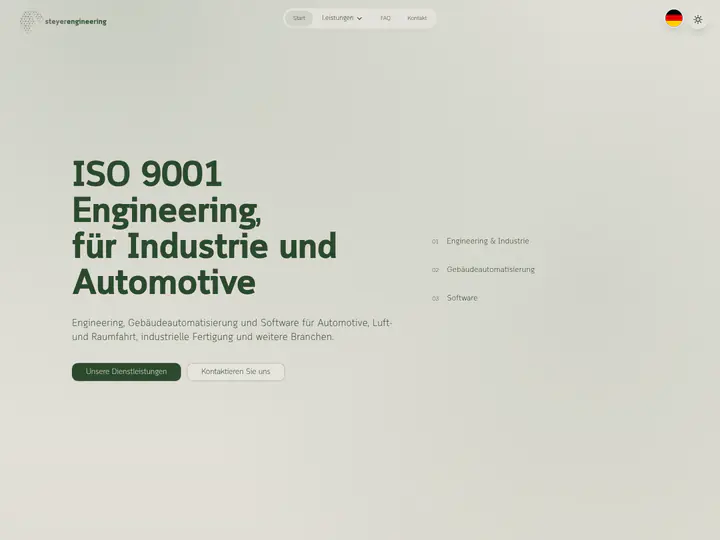 Startseite von steyer-engineering.com