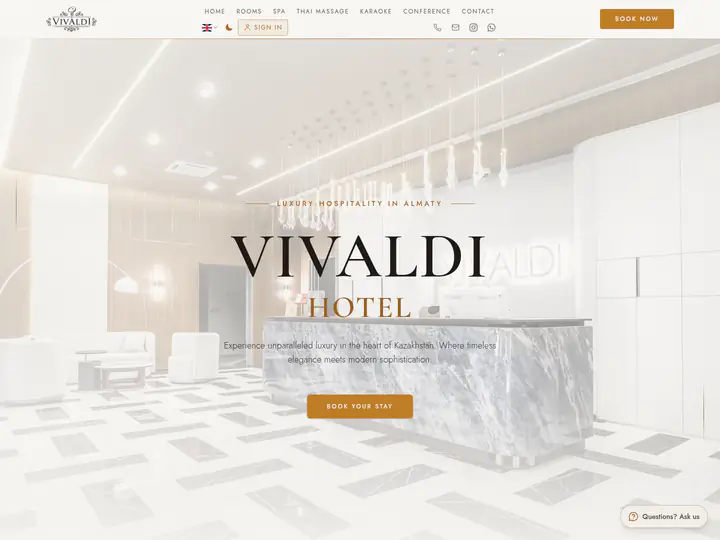 Home page of vivaldialmaty.com